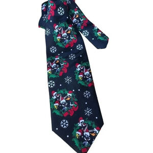 VTG Looney Tunes Christmas Taz Bugs Bunny Daffy Duck Tie